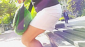 Hot legs while i was on shopping tour