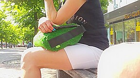 Hot legs while i was on shopping tour