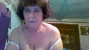 Hot russian mature vera play on skype