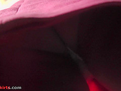 Hot upskirt video with bella and her nice bubble ass