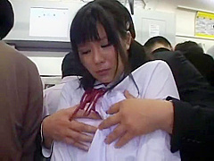Hottest Japanese slut Nanaka Kyono, Yuuko Anzai, Natsumi Kato in Horny Public JAV scene
