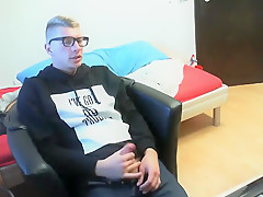 Hottest male in crazy blonde, amateur homosexual sex movie