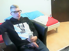 Hottest male in crazy blonde, amateur homosexual sex movie