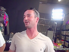 Huge Fat Man Gets Lucky With 3 Hot Porno Chicks
