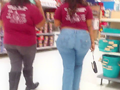 Huge Wide BBW Donk In Tight Jeans