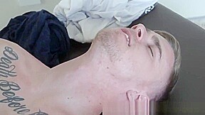Hung jocks have a sword fight with their cocks and fuck hard