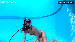 Hungarian Pornstar Lana Tanga Orgasming Underwater