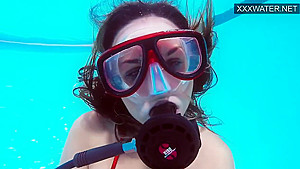 Hungarian Pornstar Lana Tanga Orgasming Underwater