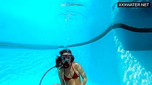 Hungarian Pornstar Lana Tanga Orgasming Underwater