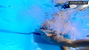 Hungarian Pornstar Lana Tanga Orgasming Underwater