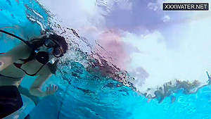 Hungarian Pornstar Lana Tanga Orgasming Underwater