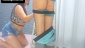 I Called The Neighbor To Change The Lightbulb, I Noticed Him With A Hard Cock Looking At My Ass!