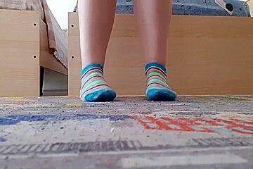 I Just Wanna Show Yall My Beautiful Feet In Striped Socks