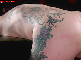 IR deepthroat tattooed slut fucked and slapped in public