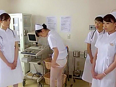 Incredible Japanese model Yuki Aoi, Akari Asakiri, Nachi Sakaki in Amazing Nurse, Fingering JAV scene