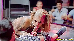 Inked Stripper Bonnie Takes Rough Doggy Style Pounding At The Club - Bonnie Rotten