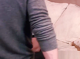 Inked muscle hunk ass pounding his sweet lover