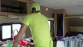Inked stud barebacks gay stepson before creampie