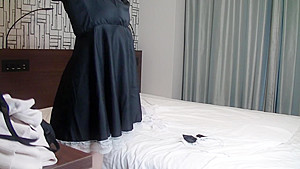 【出張メンズエスt】施術前の着替えシーン低身長リ系セラピのコスプレオプションメイド服 Japanese Cosplay Change Clothes Japanese Maid