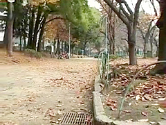 Japanese babe public pee