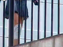 Japanese babe public pee