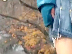 Japanese babe public pee