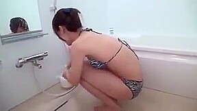 Japanese cock washing