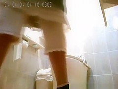 Japanese women caught by hidden in toilet