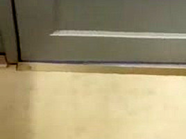 Jerking cock in bathroom