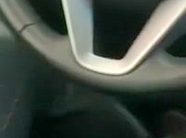 Jerking off and controlled cum in car wash