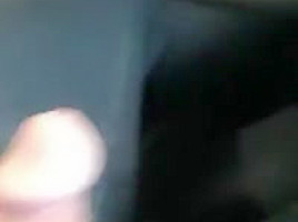 Jerking off and controlled cum in car wash