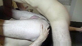Jony cremapied in jockstrap by badboy - FrenchHolesCreampied