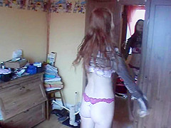 Juliette homemade getting dressed
