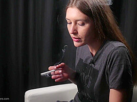 Kate Is Giving An Interview And Smoking 100mm Cigarettes