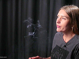 Kate Is Giving An Interview And Smoking 100mm Cigarettes