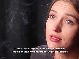 Kate Is Giving An Interview And Smoking 100mm Cigarettes