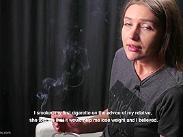 Kate Is Giving An Interview And Smoking 100mm Cigarettes