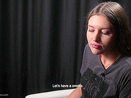 Kate Is Giving An Interview And Smoking 100mm Cigarettes