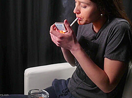 Kate Is Giving An Interview And Smoking 100mm Cigarettes