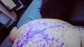 Kinky Curvy Tattooed Goth Bound and Tortured with Hot Wax