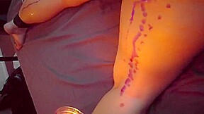 Kinky Curvy Tattooed Goth Bound and Tortured with Hot Wax