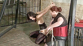 Kinky Elise Graves lesbian bondage and advanced rope works of american