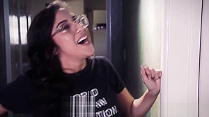 Lana kissing April