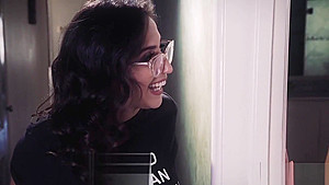 Lana kissing April