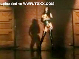 Latex mistress allows her slave to fuck her