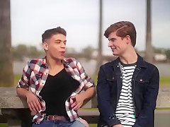 Latin twinks flip flop and cum in ass