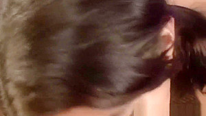 Latina stepsister tugging stepbro