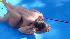 Leasbian Nude Wrestling w/ Foot Worship