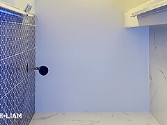 Leg Shaking Orgasms While Playing With Transparent Dildo In The Shower