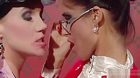 Lesbian Playgirl In Sexy Lingerie Gets Her Sexy Pussy Licked